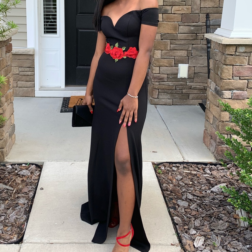 Beautiful black and red dress
